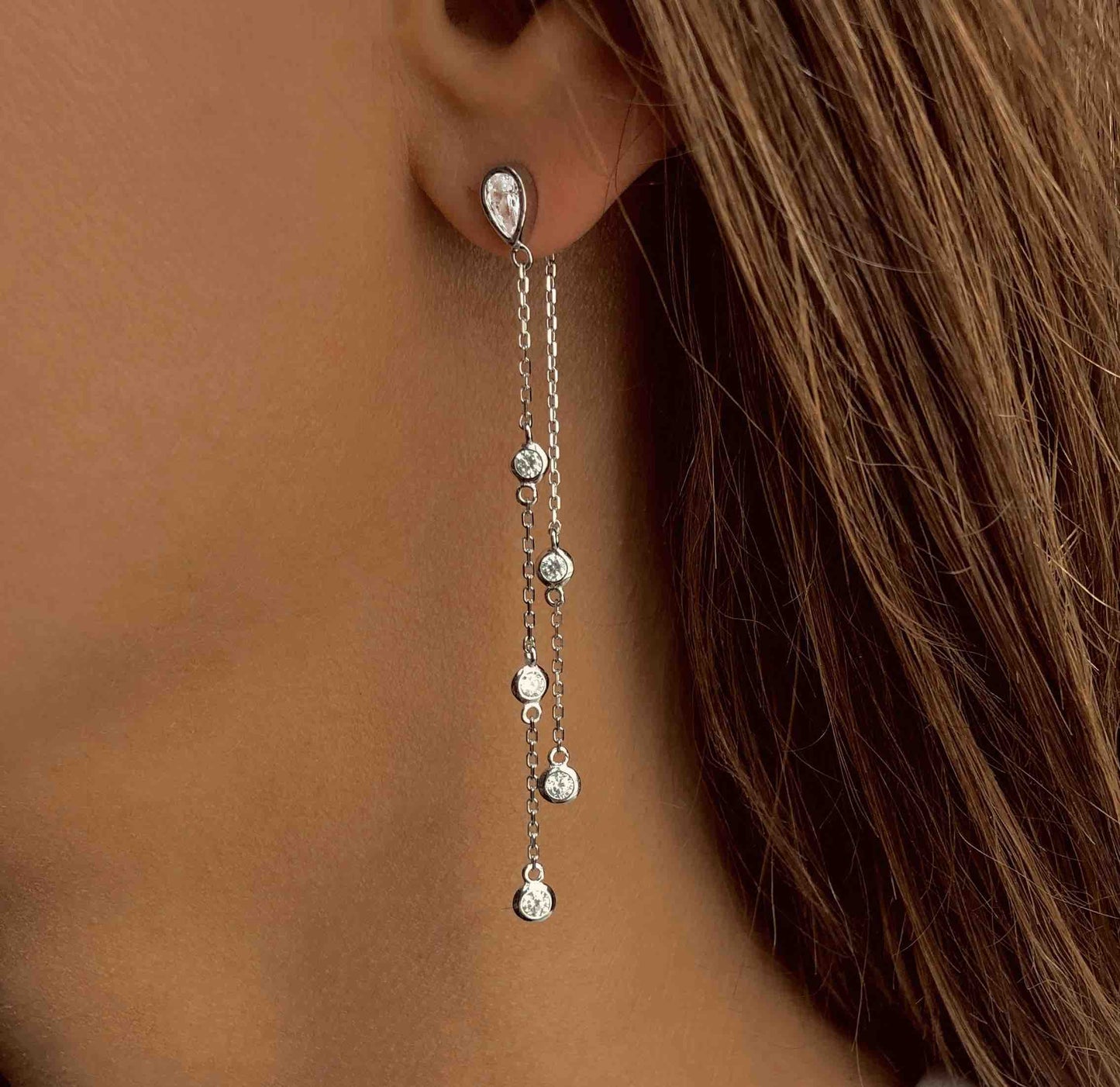 Boucles d'oreilles Terre d'Argent