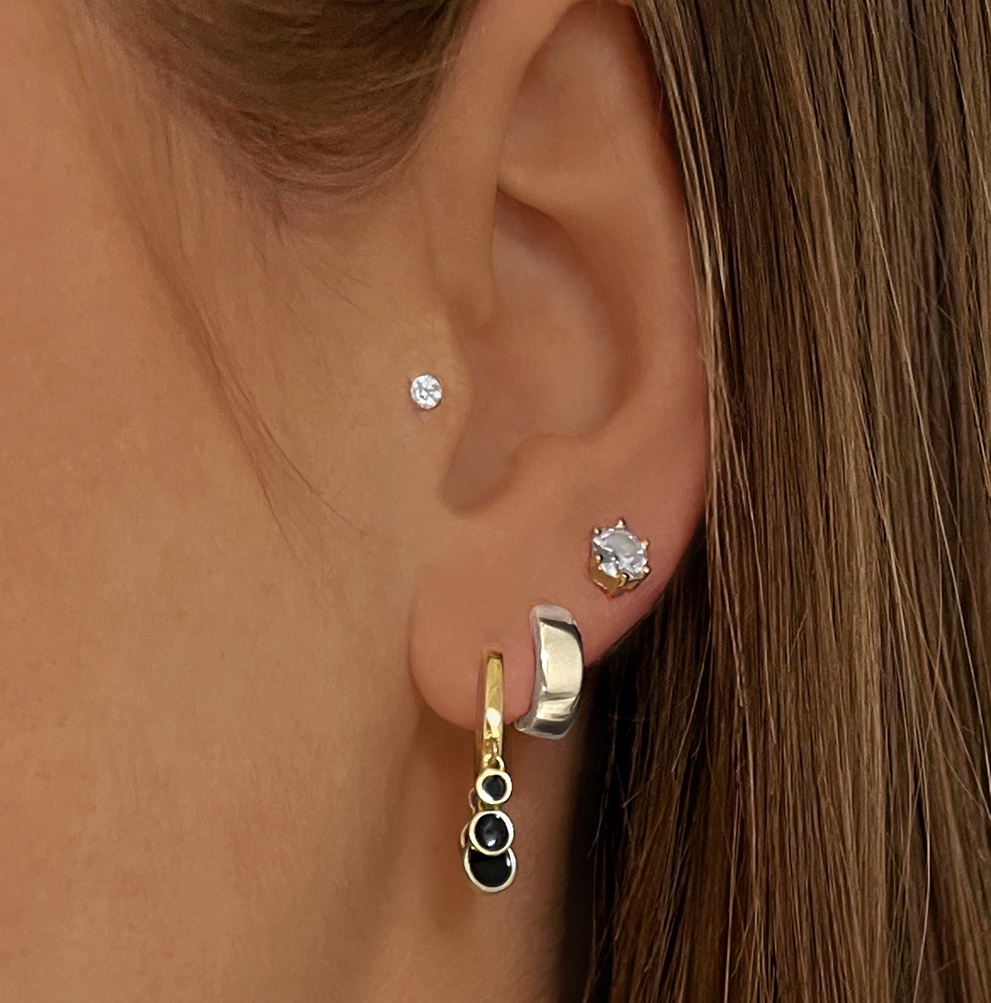 Boucles d'oreilles Terre d'Argent