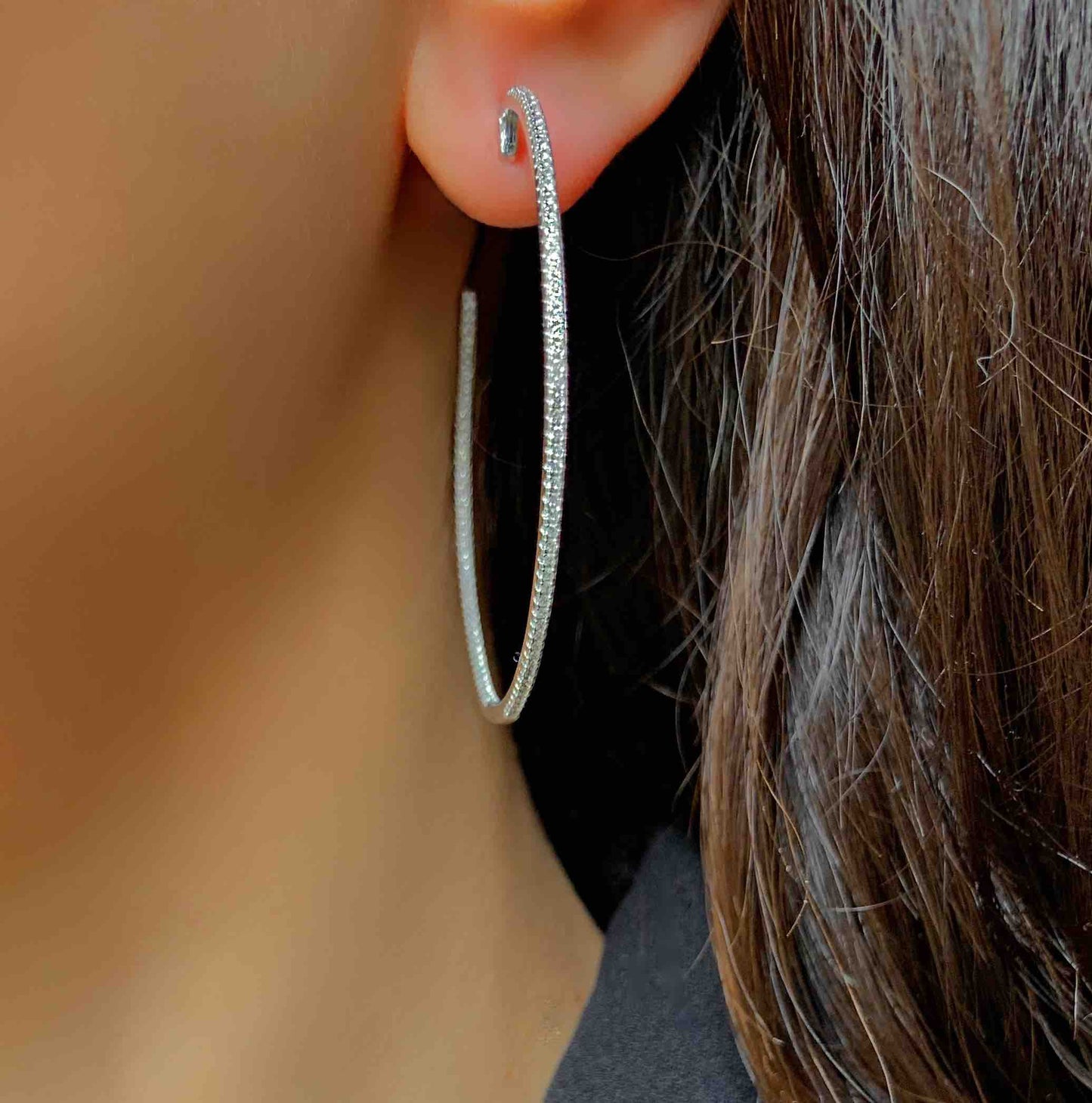 Boucles d'oreilles Terre d'Argent