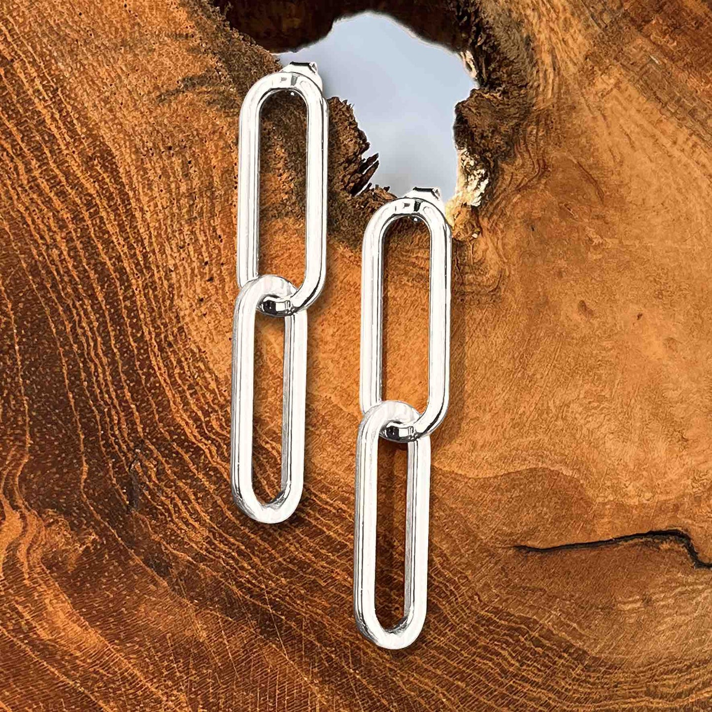 Boucles d'oreilles Terre d'Argent