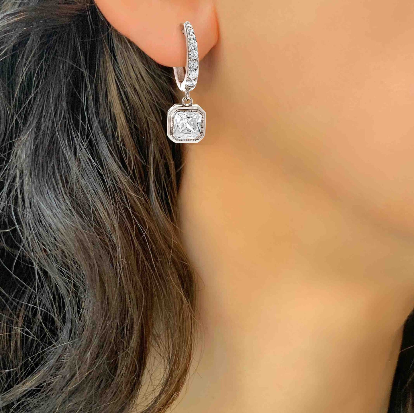 Boucles d'oreilles Terre d'Argent