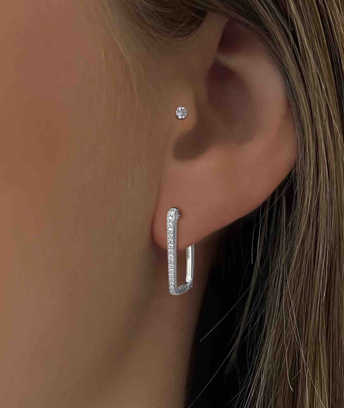 Boucles d'oreilles Terre d'Argent