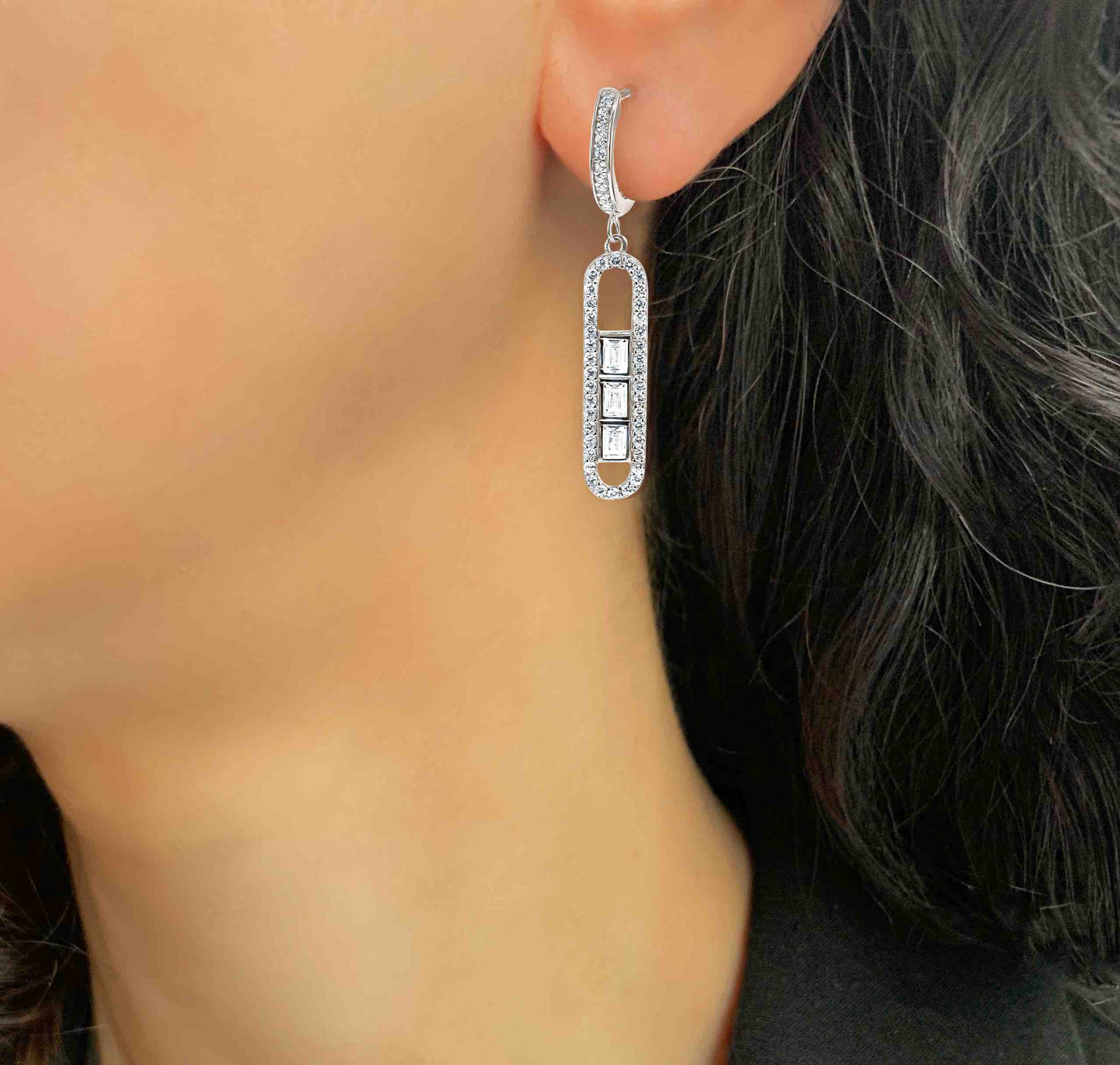 Boucles d'oreilles Terre d'Argent