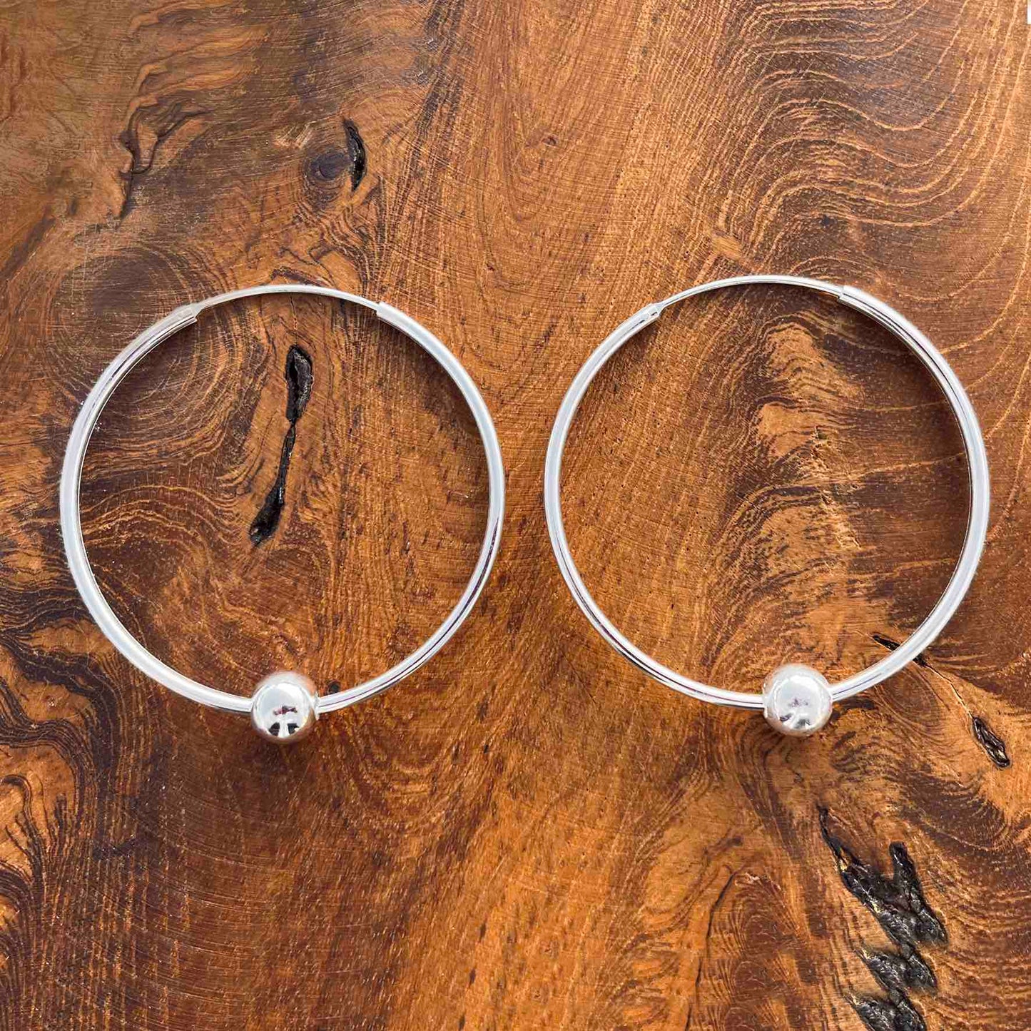 Boucles d'oreilles Terre d'Argent