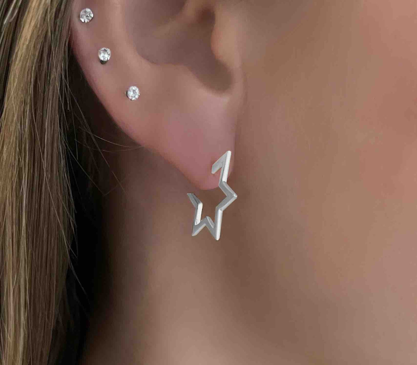 Boucles d'oreilles Terre d'Argent