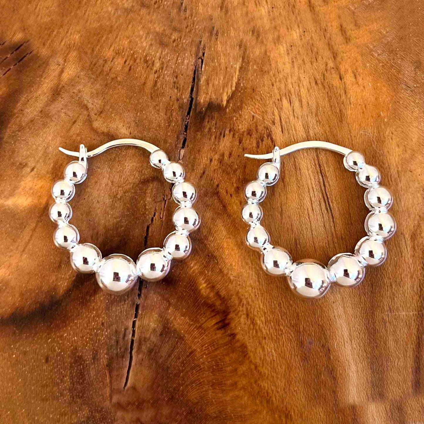 Boucles d'oreilles Terre d'Argent