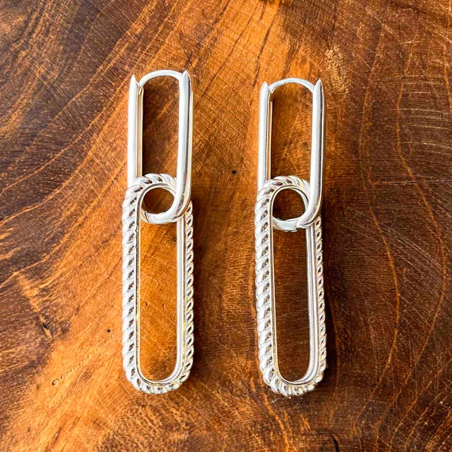 Boucles d'oreilles Terre d'Argent