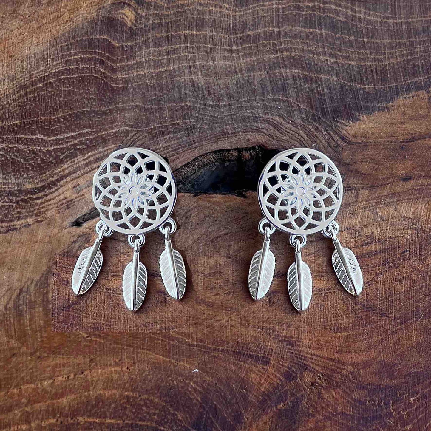 Boucles d'oreilles Terre d'Argent