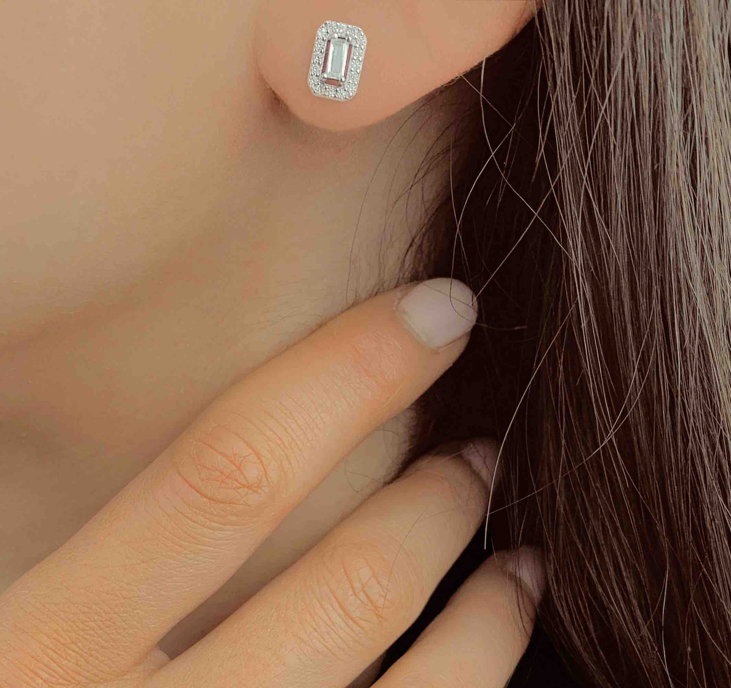Boucles d'oreilles Terre d'Argent