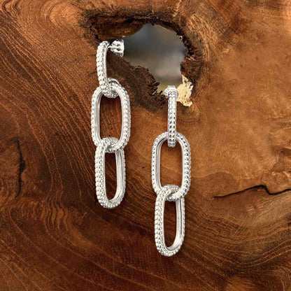 Boucles d'oreilles Terre d'Argent