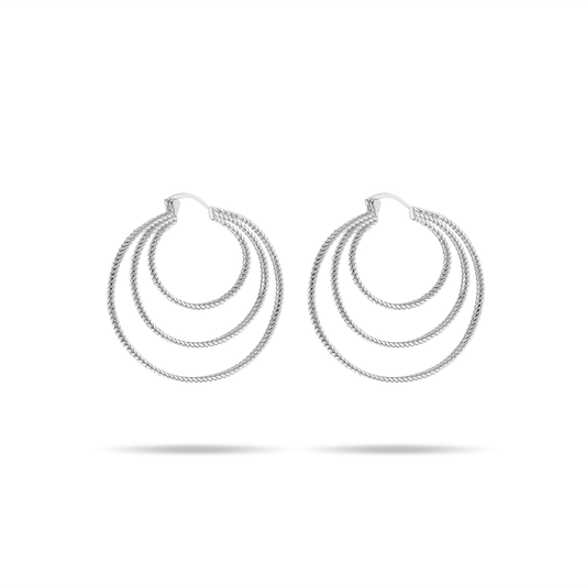 Boucles d'oreilles Terre d'Argent